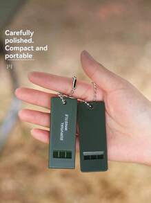 1pc Triple Frequency Outdoor Survival Whistle, Life-Saving Whistle, Emergency Whistle, High & Low Pitch, Earthquake Relief Whistle, Beach Essentials, Beach Accessories, Pool Float