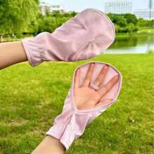 زوج من قفازات الحماية من الشمس، مضادة للانزلاق للقيادة في الصيف، قابلة للتنفس، مقاومة للأشعة فوق البنفسجية، قفازات قصيرة رقيقة للحماية من الشمس