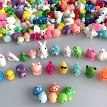 5/20/40PCS Mixed Styles Mini Resin Animals Mushroom Figurines Miniature Mixed Styles For DIY Bonsai Craft Ornament Fairy Garden Micro Landscape Accessory Home Decor