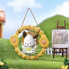 Miniso Sanrio Cartoon Pochacco Blumen- und Teenager-Serie Spielzeug Überraschungsbox, süßes Mädchen Geschenk Auto Ornament Spielzeug (zufällige Lieferung, 1 Stück) - Verschiedenfarbig - Übersicht 9