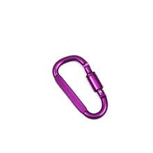 Kühner Aluminiumkarabinerhaken Outdoor Sport Rucksack Schnallenverschluss D-förmiger Karabinerverschluss für Camping, Wandern und Outdoor-Abenteuer - Beständiges 8cm Aluminium mit schlichtem D-Ring Design