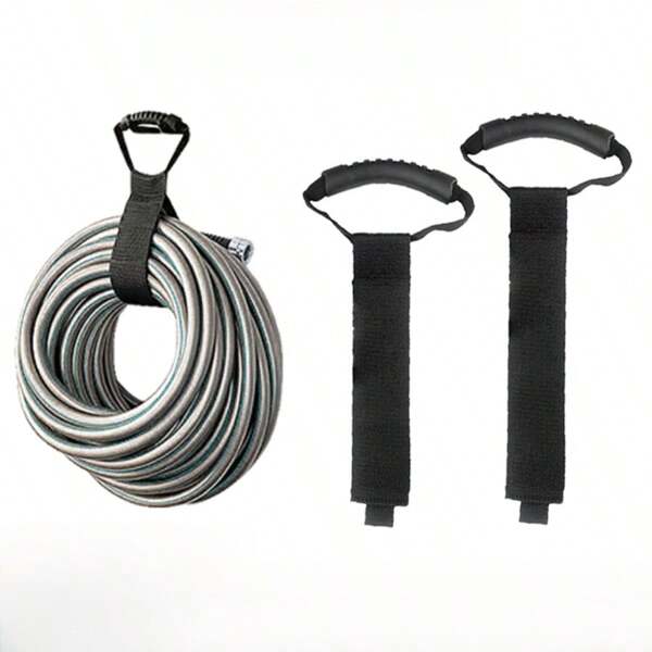 1 pieza Cinta adhesiva de gancho y bucle con asa robusta para transportar elementos voluminosos/Organizador de cables y alambres
