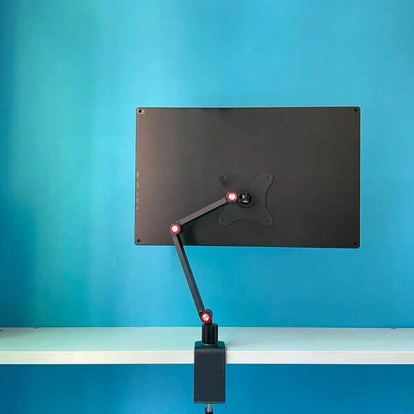 Tablet Mount Metal Stands Holder Arm For 13-18.5 Inch Portable Monitor Tablet Holder/ Kindle/Switch/IPad Adjustable Desk Stand