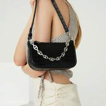 Women Shoulder Bags - 小號黑色 - 查看 1