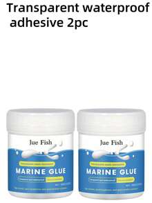 一包两瓶高性能防水密封胶，透明防水涂层，适用于外墙、浴室、淋浴房、屋顶、修补屋顶裂缝、厨房、花园。乳胶透明防水胶，隐形密封胶，快速填充透明防水胶，适用于建筑工地和家庭使用，防水密封胶（300克带刷），无需破坏瓷砖即可修补浴室和厨房外墙漏水。 - 彩色 - 查看 8