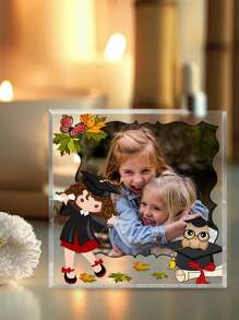 Personalized Birthday Photo, Cute Colorful Acrylic Photo Block For Baby's Birthday. Celebrate Your Little One's Special Milestone. Animal Frame, Baby Photo, Aimed At Celebrating The Little One's Special Milestone. This Thoughtful Gift Is Perfect For A Baby Shower As It Can Meet The Needs Of New Parents While Adding A Touch Of Charm To Their Home Decor.