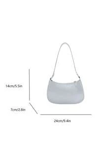 Bolso de hombro con hombro geométrico en relieve de unicolor, bolso de hombro con cremallera para mujeres, bolso con cremallera de moda retro, bolso impermeable casual para adolescentes, mujeres, estudiantes universitarios, principiantes y trabajadores de cuello blanco, perfecto para la oficina, el trabajo, los negocios, los desplazamientos, el mejor bolso de trabajo para mujeres.