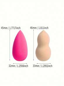 2pcs/5pcs/15pcs/20pcs Makeup Sponge Set, Super Soft & Fine, Doesn't Soak Up Powder, Expands When Wet, Multipurpose Portable Makeup Tool, Suitable For Foundation, Powder, Liquid Cosmetics, Makeup Essentials, Professional Makeup Tools