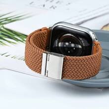 Smart Watch Strap - Brown (Silver Buckle) - View 2