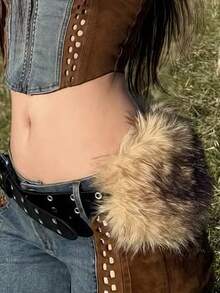 2025早春蓬松腰带，小众美式性感风蓬松毛茸茸腰带，轻盈时尚腰带，D.I.A腰带，Y2K千禧年腰带，情人节礼物秋季，秋季，万圣节 - 彩色 - 查看 28