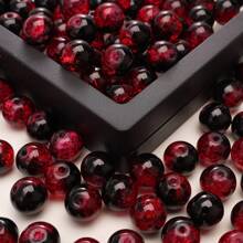 82 قطعة خرز زجاجي متنوع الألوان تدرج بألوان الاكوشير مناسب لصنع المجوهرات DIY، مواد حرفية أنيقة، هدية مثالية للمناسبات الفضائية