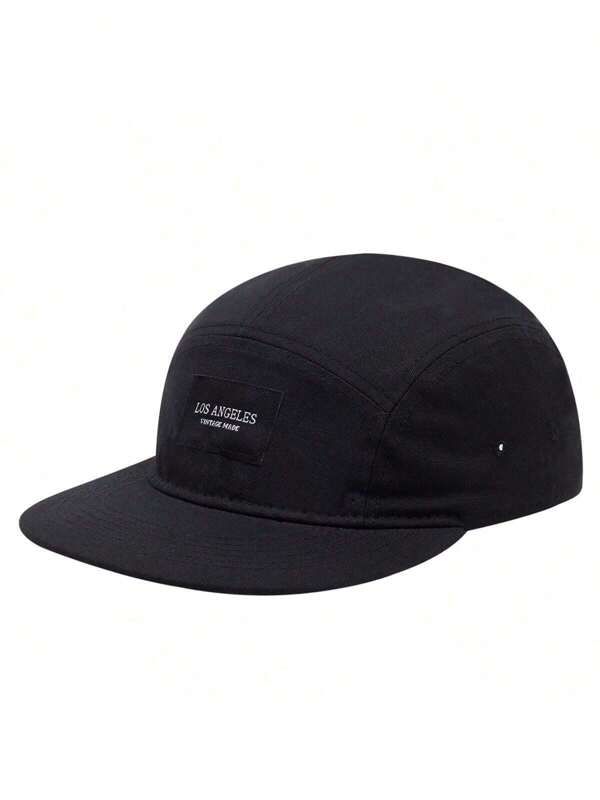 1 pièce Casquette de baseball unisexe de couleur unie style décontracté avec motif brodé de lettre, conception polyvalente convenant pour les activités extérieures et le port quotidien