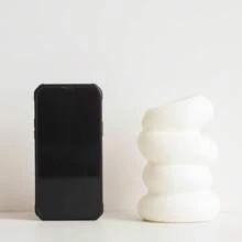 Nuevo jarrón en espiral de plástico, florero de estilo nórdico creativo para arreglos florales, recipiente decorativo, jarrón para flores secas y húmedas, imitación de esmalte, maceta de melamina
