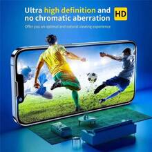 3 unidades Protector de pantalla HD A+ compatible con iPhone 16E/iPhone 16/iPhone 16 Pro/iPhone 16 Plus/iPhone 16 Pro Max/15/14/iPhone 13 Mini/12/iPhone 11/XS/6/7/8 Plus, película de vidrio templado transparente ultra delgada HD para protección de pantalla de teléfono móvil, amigable con fundas de teléfono
