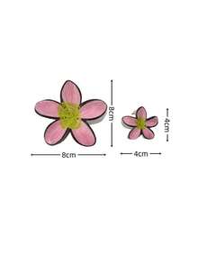3pcs/18pcs Graffiti Flower Hair Clips Set, 8cm & 4cm Combo, ABS Material Versatile & Cute Hibiscus Hair Claws, Suitable For Women's Daily Life, Casual, Party, Commute, Beach Holiday - Hair Accessories, Best Gift Choice For Celebrating Festivals, Birthdays, Anniversaries Or Graduations