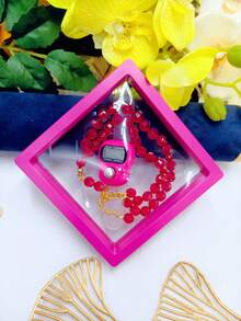 Suspension Box With Islamic Finger Counter And Prayer Beads, Portable Digital Prayer, 2 Pieces Gift