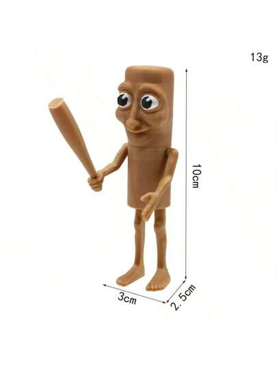 New Tung Tung Sahur Italian Brainrot Wooden Stick Creative Toys Desktop Decoration Toy Tung Tung Tung Sahur Toy Tralalero Tralala Shark Figurine Ornaments Funny Toy Birthday Gifts