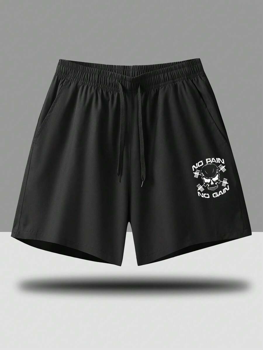 Men's Quick-Dry Pocketed Running & Workout Shorts - Black - View 1