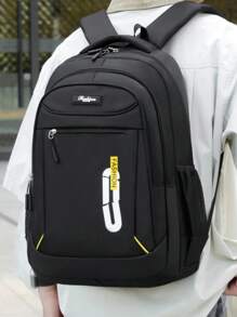New Fashion Versatile Outdoor Casual Travel Commuter School College Style Flat Multi-Pocket Large Capacity Men Backpack Laptop Bag