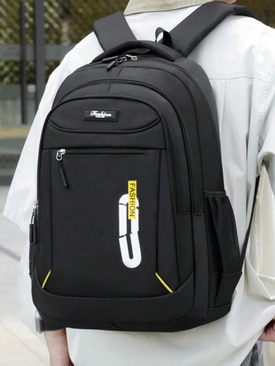 New Fashion Versatile Outdoor Casual Travel Commuter School College Style Flat Multi-Pocket Large Capacity Men Backpack Laptop Bag