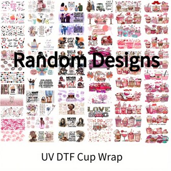 20/50/100pcs UV DTF Vinyl Stickers - Vibrant Floral & Nature Designs, Mixed Colors, Durable High Quality Decals For Mugs, Bottles, And Home Decor - Suitable For 16 Oz Glass Jars, DIY Crafts - High-Quality, Easy To Apply (4.33 Inches X 9.5 Inches), DIY Crafts, Office Supplies, Bookmarks, Gift Wrapping & Handmade Gifts, DIY Craft Stickers | Vibrant Designs | Durable Vinyl Stickers, Cute Stickers