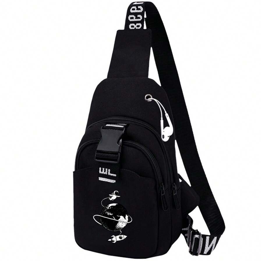 Men Fashion Backpacks - 環繞地球 - 查看 1