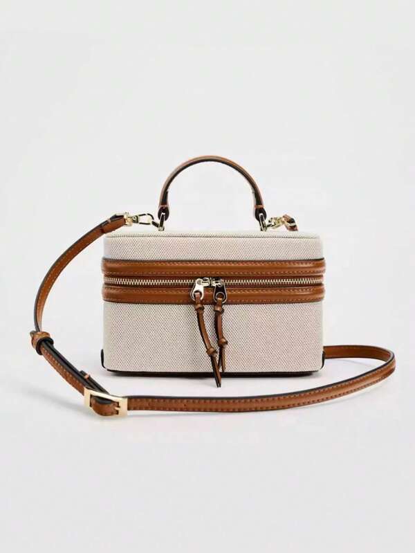 Fashionable Small Square Box Bag, Handbags, Shoulder Bags, Crossbody Bags, Suitable For Banquets, Office Workers, Middle School, High School, University