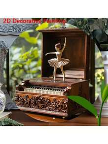 1 hộp nhạc piano kim loại phẳng thanh lịch có vũ công ba lê, biển kim loại phẳng 8x8 inch trang trí nghệ thuật treo tường 2D, trang trí tường kim loại phong cách trang trại, thích hợp cho gia đình, văn phòng, quán bar, quán cà phê, trong nhà & ngoài trời - Quà tặng lý tưởng, phong cách ngẫu nhiên, trang trí nhà cửa, trang trí phòng, quà tặng trang trí tường cho sinh nhật, tốt nghiệp, vị trí lỗ ngẫu nhiên - Nhiều màu - Xem 8