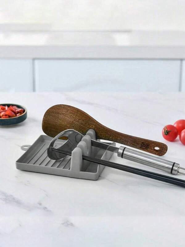 One Plastic Tableware Rack, Which Can Hold Kitchenware Such As Spoons, Kitchenware Accessories, Household Kitchenware, Etc