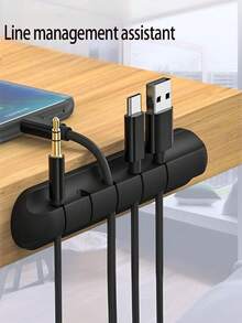 1 pieza Organizador de cables con múltiples ranuras - Clip de gestión de cables universal y duradero adecuado para escritorio de oficina, coche y hogar - Multicolor - Ver 2