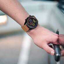 Smart Watch Strap - Brown (Black Buckle) - View 6