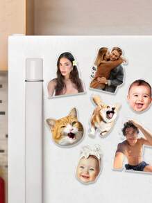Custom Photo Fridge Magnets, Fridge Magnet Decorations With Photo Designs, Personalized Magnet Fridge Magnets, Photo Face Magnets, Custom Face Magnets, Funny Photo Magnets, Dog Photo Magnets, Photo Magnets, Home, Office, School, Car Decorations, Fashionable, Colorful, Cute, Simple, Kawaii, Unique Personalized Custom Gifts,