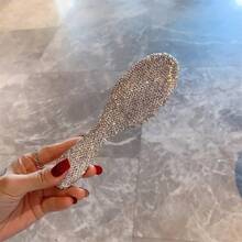 LaoJieYuan 2026新款成品镶钻发梳便携旅行水晶镶嵌梳子顺发梳女孩美发造型美容工具DIY工艺品 - 已經貼好鑽的成品 - 查看 10