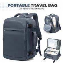 Zaini da viaggio approvati per i voli, in tessuto di nylon impermeabile ad alta capacità, zaini da trekking per computer per uomo e donna, regalo per mamma, papà, figlia, amico, accessori da viaggio unisex, zaini funzionali per business, ragazzi, computer, borse, design con cinghia per il bagaglio, per il ritorno a scuola, per il college, per il business, per l'all'aperto, per il freshman, per il sophomore, regalo per il fidanzato e il papà, zaini per cabina, bagaglio a mano