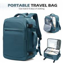Zaini da viaggio approvati per i voli, in tessuto di nylon impermeabile ad alta capacità, zaini da trekking per computer per uomo e donna, regalo per mamma, papà, figlia, amico, accessori da viaggio unisex, zaini funzionali per business, ragazzi, computer, borse, design con cinghia per il bagaglio, per il ritorno a scuola, per il college, per il business, per l'all'aperto, per il freshman, per il sophomore, regalo per il fidanzato e il papà, zaini per cabina, bagaglio a mano