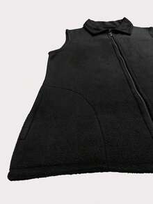 NASHLY Women Sweater Vests - 黑與白 - 查看 7