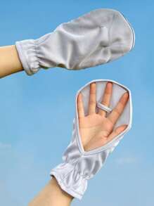 زوج من قفازات الحماية من الشمس، مضادة للانزلاق للقيادة في الصيف، قابلة للتنفس، مقاومة للأشعة فوق البنفسجية، قفازات قصيرة رقيقة للحماية من الشمس