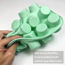 迷你硅胶纸杯蛋糕模具，迷你松饼模具 24 个硅胶模具，不粘迷你硅胶蛋挞模具，适用于纸杯蛋糕、迷你松饼、布朗尼 - 彩色 - 查看 11