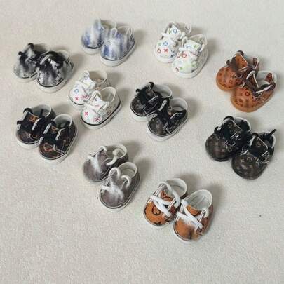 3.8cm 1/2/3代Labobu鞋子，10cm娃娃鞋子，Labobu毛绒公仔配件