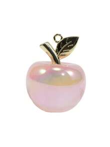 2pcs/Set Fashionable Creative Acrylic Transparent Apple Decor, Keychain Pendant For Gift, Bag Accessory, Wholesale