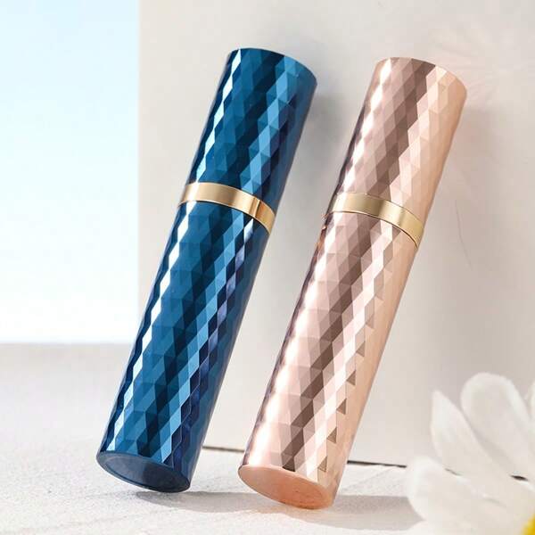 1pc Travel Perfume Atomizer Bottle Refillable, Classic Diamond Cutting Craftsmanship, Leakproof Fragrances Perfume Atomizer, Mini Portable Perfume Sprayer, Perfume Refillable Bottle For Traveling