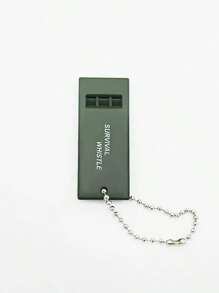 1pc Triple Frequency Outdoor Survival Whistle, Life-Saving Whistle, Emergency Whistle, High & Low Pitch, Earthquake Relief Whistle, Beach Essentials, Beach Accessories, Pool Float