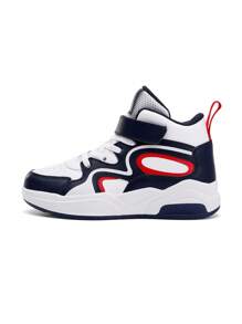 Sneaker di mezza altezza in pelle per ragazzi/giovani, scarpe da ginnastica con lacci stile moda semplice bassa, casual, classiche, versatili, adatte per la primavera e l'autunno