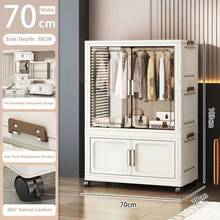 5/4/3/2/1 Layer Imported Easy Assemble Wardrobe Folding Clothes Cabinet For Bedroom, Rental Home, Adult Use - Multicolor - View 15