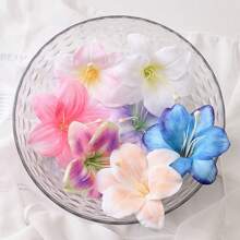 7pcs/1 Set Faux Lily Flower Hair Clips, Boho Style Side Bangs Hair Clips, Sweet Beach Holiday Decorative Hair Accessories, Delicate Floral Duck Clip Hair Pins, Suitable For Daily Wear And Beach Photo Shoot, Summer Accessories, Travel, Claw Clips, Alligator Hair Clip, Hair Slide, Hair Claws, Vacation Outfits Woman