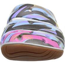 KEEN Men's Yogui Comfortable Slip On Lightweight Clogs - Silver Birch/Red Carpet - View 2