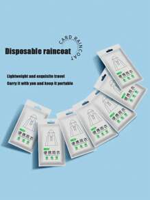 5pcs Disposable Raincoat Portable Raincoat Full Body Rainproof Adult Raincoat Playground, Mountaineering, Travel Essential Item