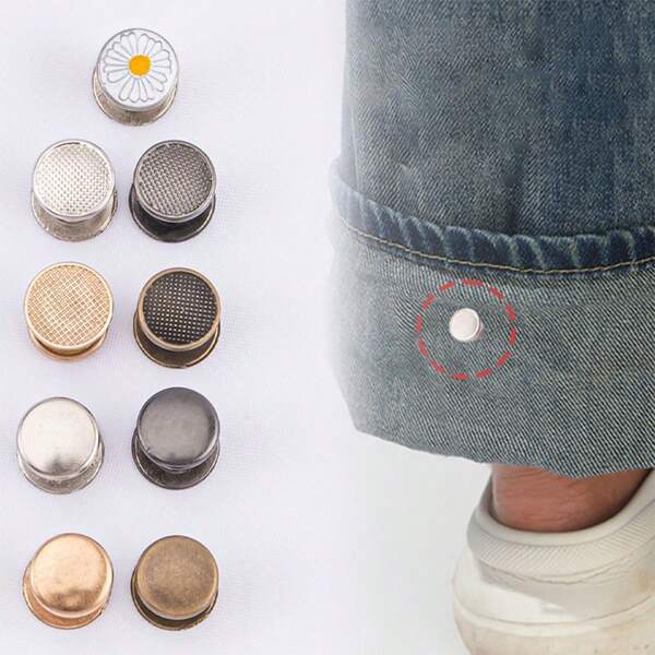 Invisible Pants Hem Fixator Clips, Prevent Pants Dragging On The Ground, Suitable For Pants, Jeans, Sun Hat, Bucket Hat
