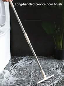 1pc Bathroom Floor Scrub Brush, Rotating Scouring Brush, Hard Bristle Scrub Brush, Bathtub And Tile Cleaning Brush, Floor Cleaning Brush, Hard-To-Reach Cleaning, Cleaning Supplies, Cleaning Tools, School Cleaning Supplies