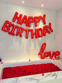 1 个 16 英寸红色字母设计装饰气球,A-Z 铝箔字母气球,DIY 派对装饰,生日派对,结婚周年纪念,家居装饰,母亲节,迎婴派对,婚礼,单身派对,生日快乐横幅,背景装饰,定制字母气球 - 紅色 - 查看 6